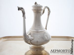 Кофейник Cardeilhac. Серебро 950. Франция