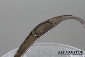 Ваза-фруктовница. Серебро 84 пробы, хрусталь. Россия,после 1908 года.