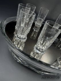 Набор для водки и икры «Harcourt Abysse». Хрусталь, Baccarat, Thomas Bastide