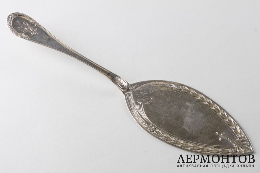 Лопатка Лебедь. Серебро 950 пробы.Франция, Emile Puiforcat. XIX в.