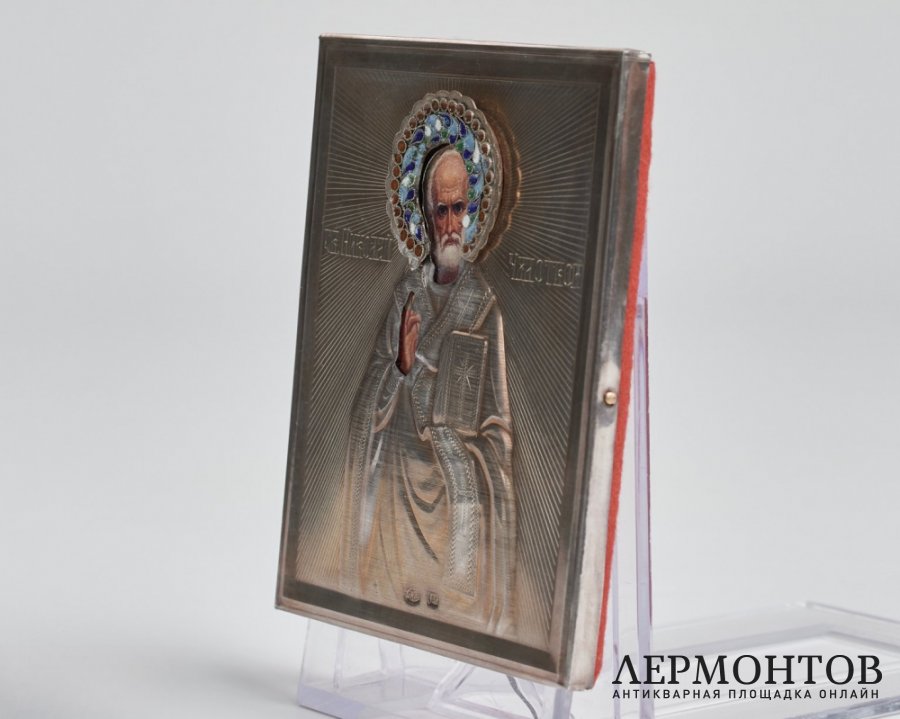 Икона «Святитель Николай Чудотворец». Серебро, современная работа