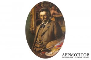 Картина. Портрет И.Е. Репина. Яковлев Василий Николаевич. Холст, масло. 1940-е гг.