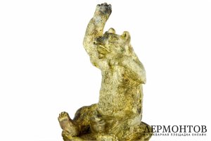 Скульптура Медведь. Франция, сер. 19 в. Бронза.