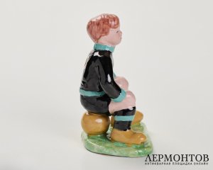 Статуэтка «Футболист». Терракота, Izsépy Margit, Венгрия, 1950-е годы