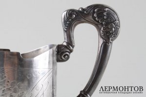 Подстаканник в стиле Модерн. Москва, 2 Артель. Серебро 84 пробы.