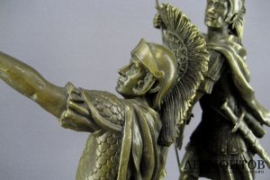 Композиция Спартанцы. Бронза, патинирование. Франция, ХХ век. 