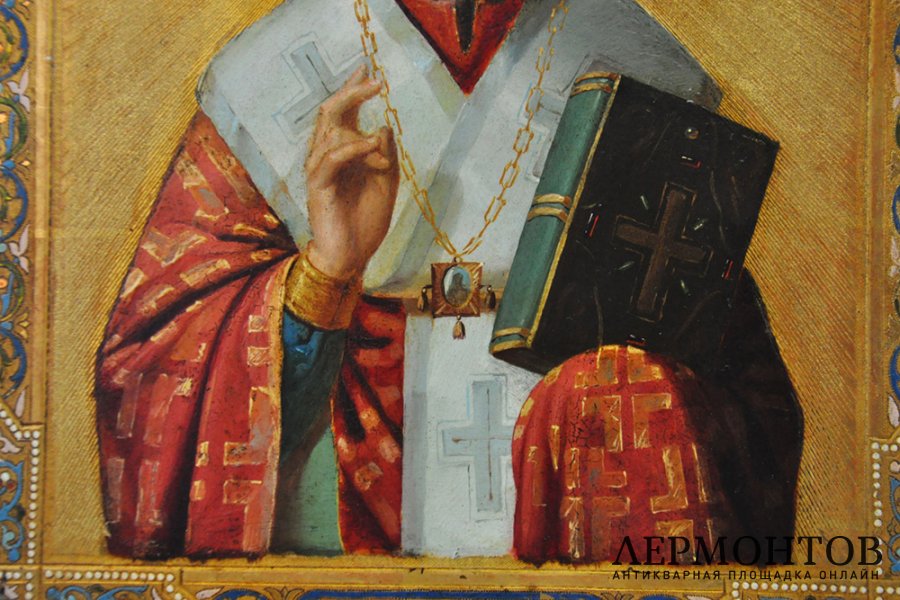 Икона Святой Николай Чудотворец. Российская империя, начало XX века. 