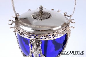 Ваза для конфитюра. СЕРЕБРО 950. ФРАНЦИЯ
