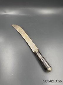 Нож для бумаг с черневым декором. Серебро 84 пробы, чернь, Россия, конец 19 века