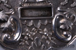 Тас. Щит для Торы. Серебро 13 лот. Австрия. XIX век.