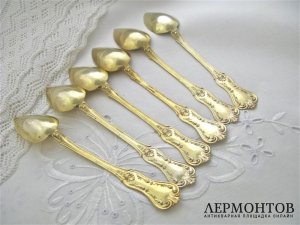 Набор чайных ложек. Серебро 800. Франция