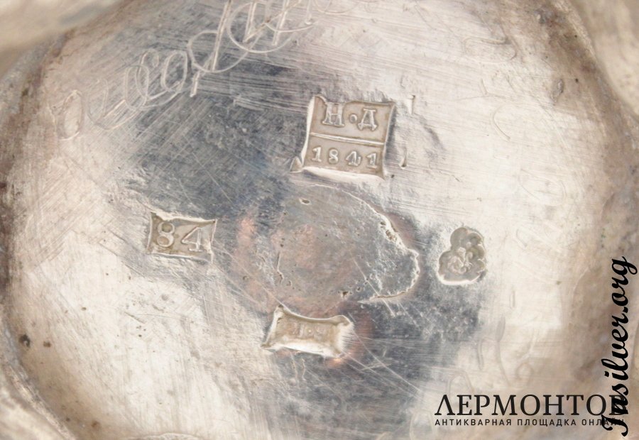 Ваза большая. Серебро 84. 1841 год. Российская империя