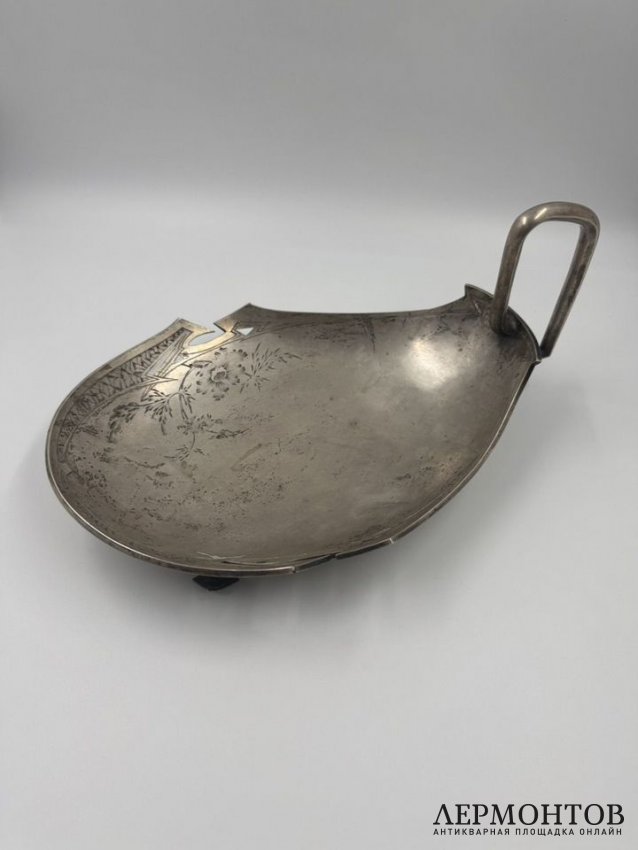 Ковш в стиле модерн. Серебро 84 пробы, Россия, 1908–1917 годы