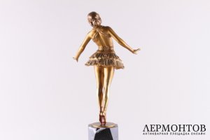 Балерина. Ханс Ридер. Бронза, золочение, корунды, жемчуг, камень. Германия, 1920-30е 