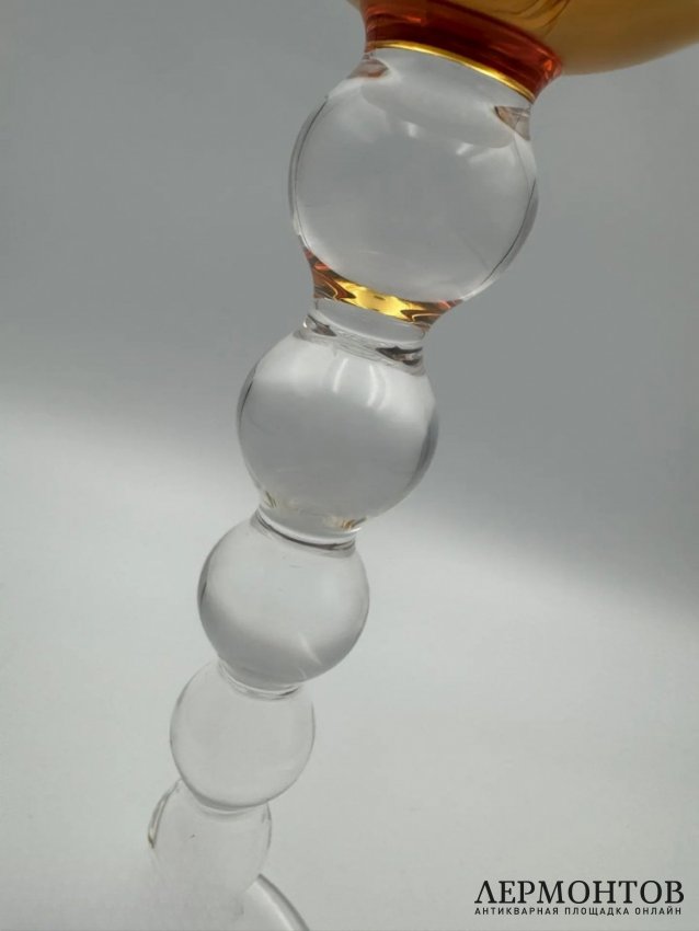 Бокал «Bubbles», медовый. Хрусталь, Saint-Louis, Франция, 1992 год