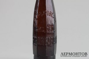 Бутылка, стекло, 19 век. Российская империя.