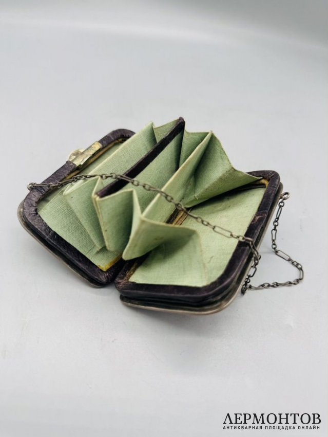 Кошелёк в стиле модерн. Серебро 84 пробы, Россия, 1908–1917 годы
