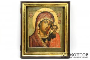 Икона Богоматерь Казанская. Россия, Оружейная палата, кон. XVII-XVIII вв. Экспертиза.