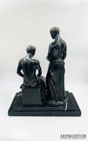 Скульптура «Архитекторы». Бронза, камень, Германия, 1-я треть 20 века