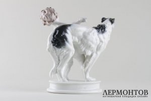 Статуэтка. Путти и русская борзая. Фарфор. Rosenthal. XX в.
