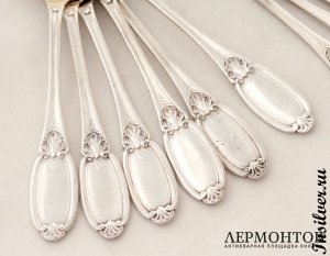Набор для мороженого Ravinet et Denfert. Серебро 950. Франция