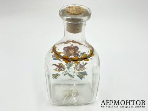 Штоф Цветы. 18 век. Стекло, роспись.