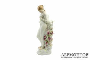Статуэтка Обнаженная Венера. Германия, Meissen, первая треть 20 века. Фарфор, роспись