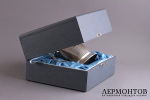 Подстаканник в родной коробке. Серебро 875. СССР, завод Росювелирторг