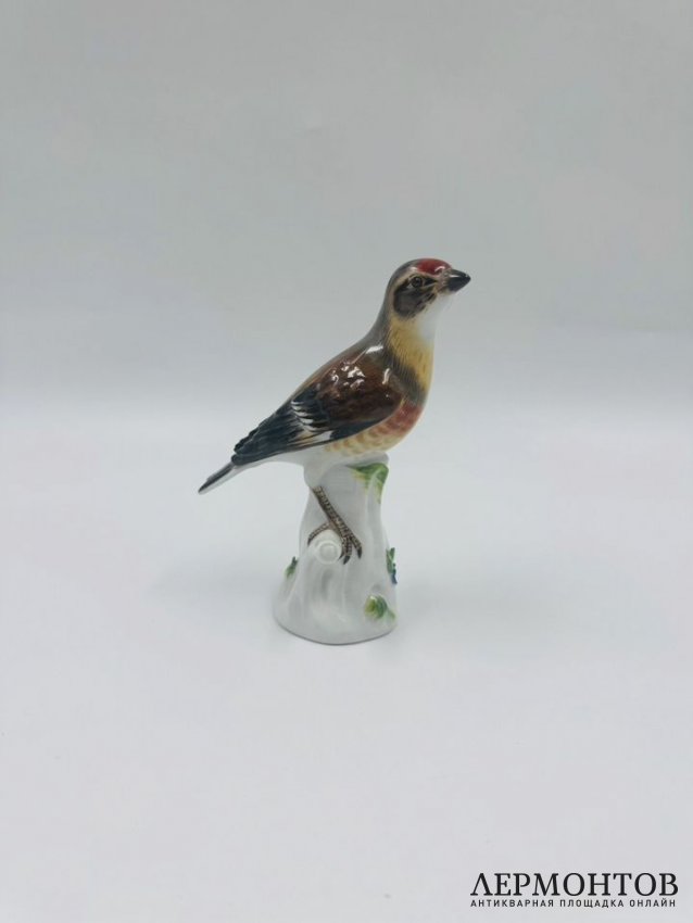 Статуэтка «Щегол». Фарфор, роспись, Meissen, Германия, 1-я половина 20 века