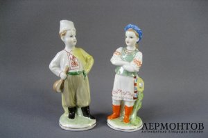 Композиция Украиночка. Фарфор. СССР, Дулево, 50-60-е годы ХХ века