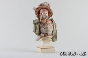 Статуэтки. Два дворянина. Фарфор. Royal DUX. Чехия. XIX в.