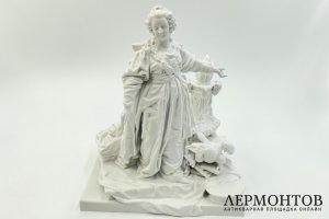Статуэтка Императрица Екатерина II. Зап. Европа, А. Марсеру, рубеж 19-20 вв. Фарфор. 
