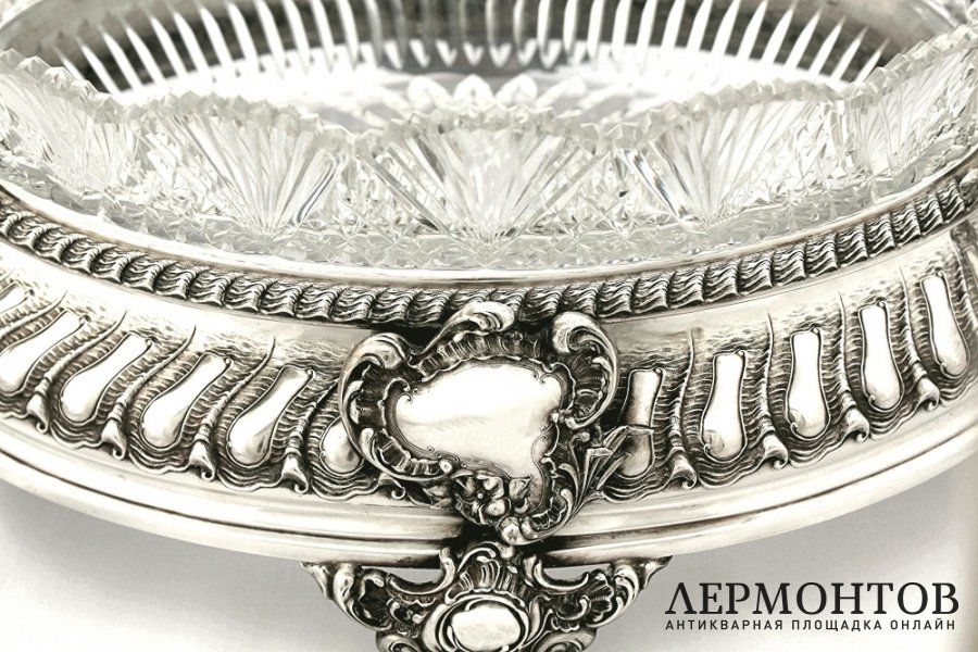 Ваза для фруктов. Серебро 800. Германия
