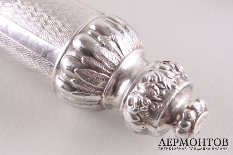 Комплект для сервировки мяса. E. Ernie. Серебро 950 пробы, сталь. Франция, XIX в.
