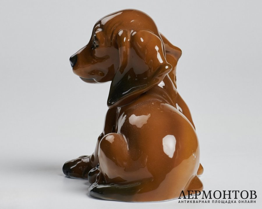 Статуэтка «Щенок таксы». Фарфор, Rosenthal, Германия