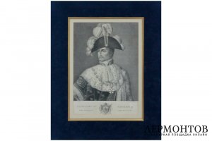 Гравюра. Портрет императора Наполеона I, короля Италии. 1807-11 гг. 