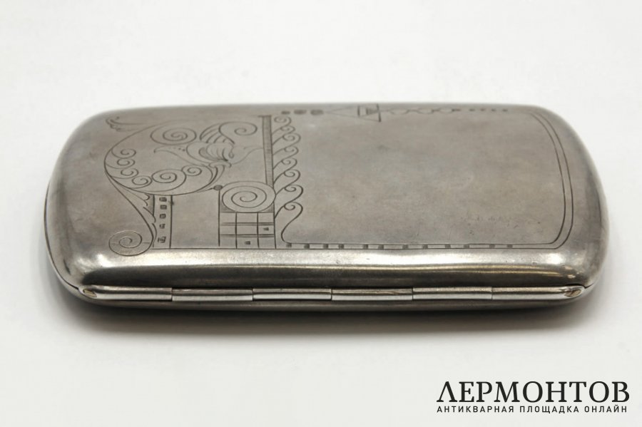 Портсигар. Серебро 84 пр. Россия, Хлебников И.П., 1908-1917 гг.