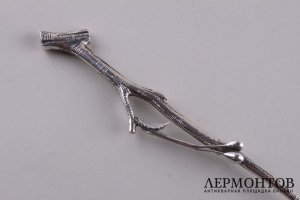 Чайная ложка . Серебро, золото. Китай. XIX в.