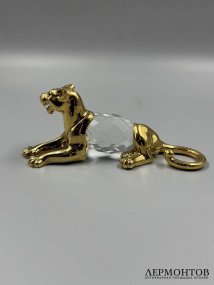 Статуэтка «Леопард». Хрусталь, Swarovski