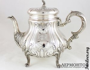 Чайно-кофейный сервиз Gross . Серебро 950. Франция