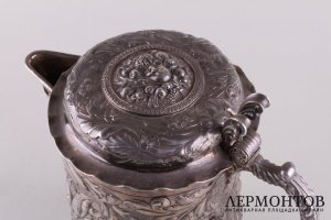 Кувшин в барочном стиле. Серебро 875 пробы. Швейцария, Bossard.