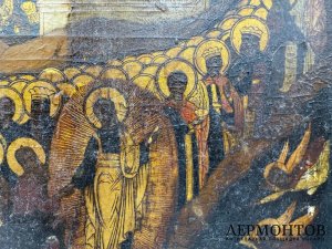 Икона старообрядческая Воскресение, Сошествие. Россия, 19 век.