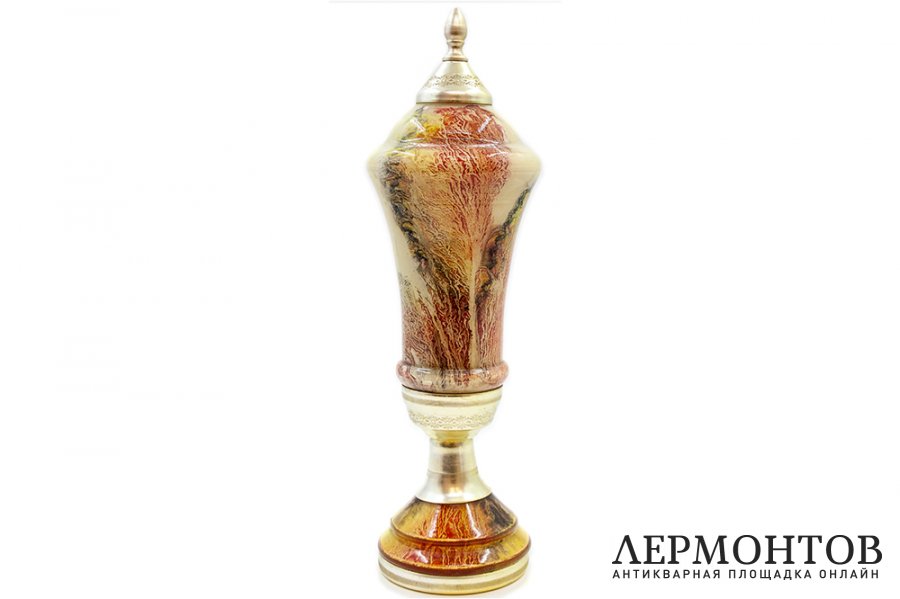 Спортивный кубок Баскетбол. СССР, 1960-1970-е гг. Стекло, латунь.