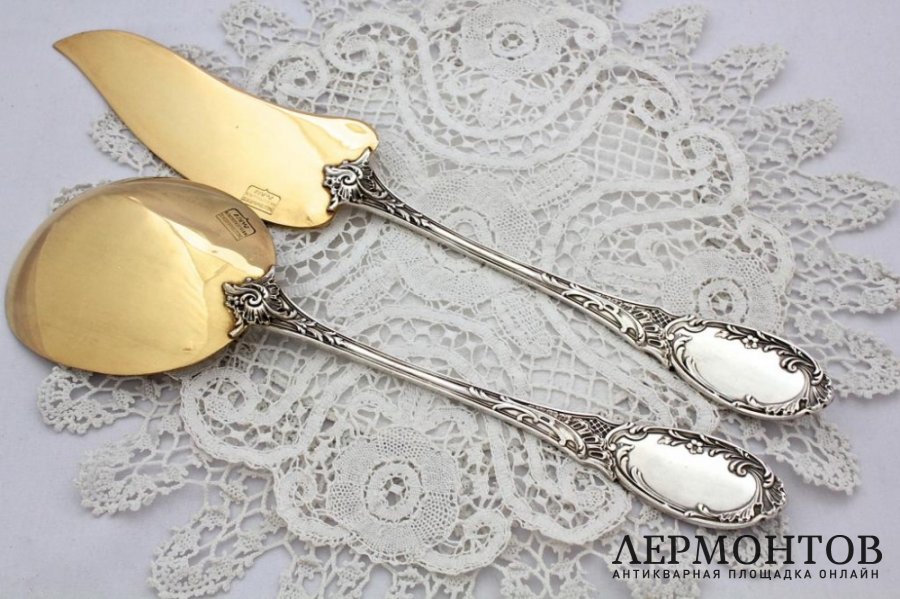 Сервировочный набор Tallois & Mayence. Серебро 950. Франция