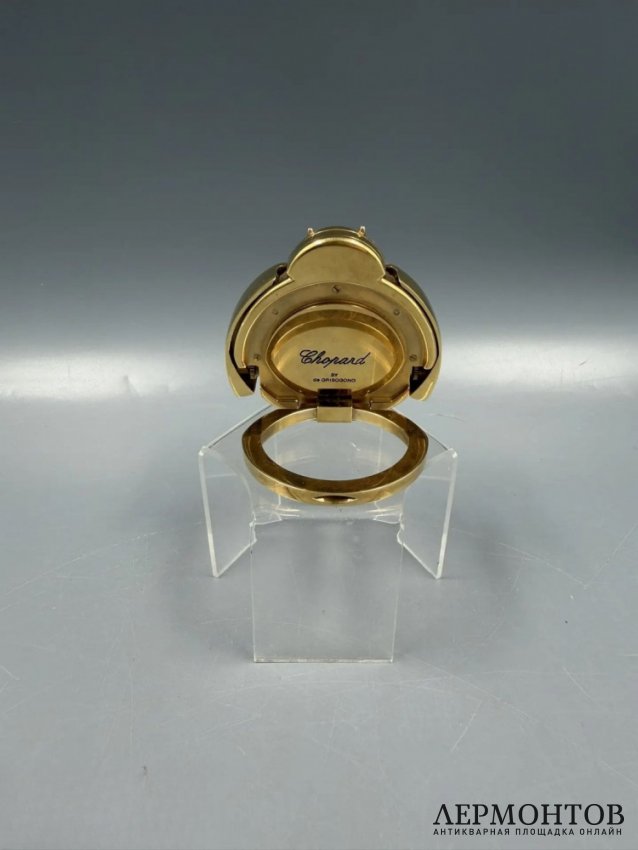 Настольные часы «Божья коровка». Латунь, золочение, оникс, Chopard