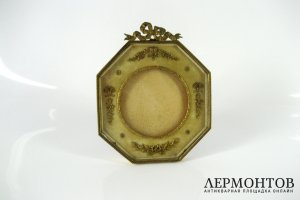 Рамка для фотографий. Бронза, бархат. Франция, XIX век.