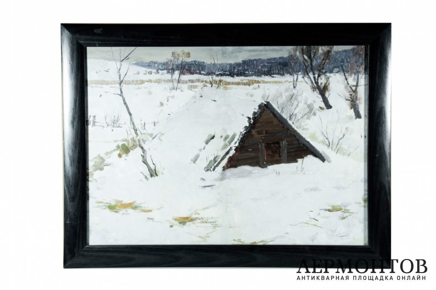 Картина Зимний пейзаж. Горинов С.П., 1970-80-е гг. 