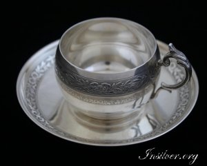 Кофейная пара. Серебро 950. Франция