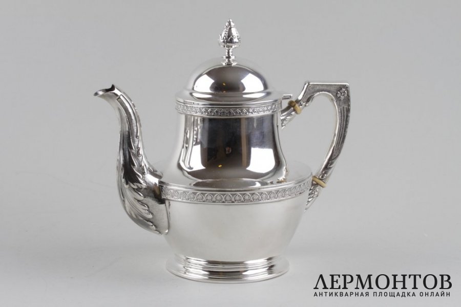 Чайный и кофейный сервиз. L. Espunes. Серебро 916 пробы. Испания, нач. XX в.