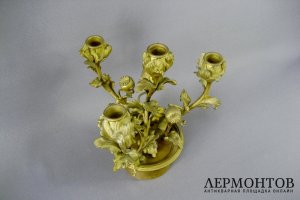 Канделябр Маки. Бронза. Европа XIX век. 